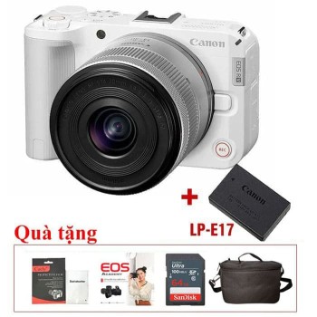 Canon EOS R50V + Lens 14-30mm + Tặng Pin LP-E17 (Màu Trắng), Mới 100% (Chính Hãng)